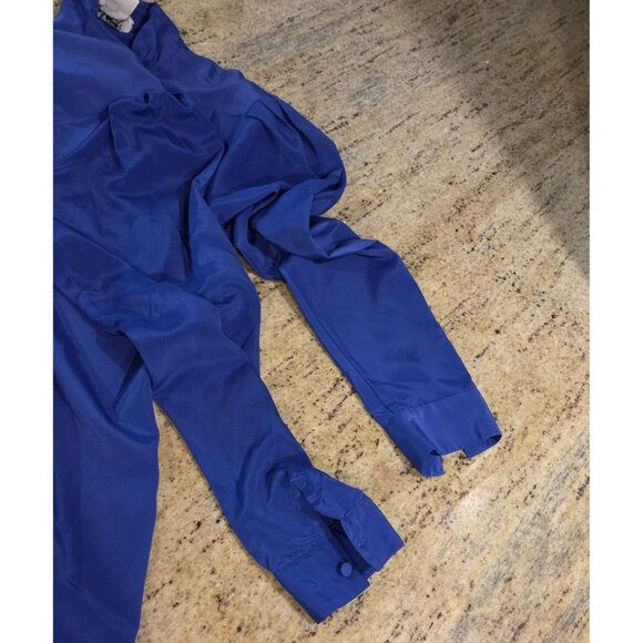 Vintage Anne Klein New Aspects Suze 6  Purple Silky Secretary Blouse High Neck - Picture 13 of 16